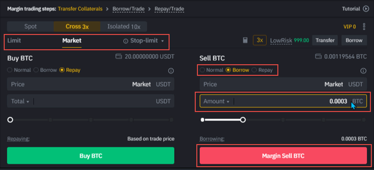 Binance Margin Trading Window 4