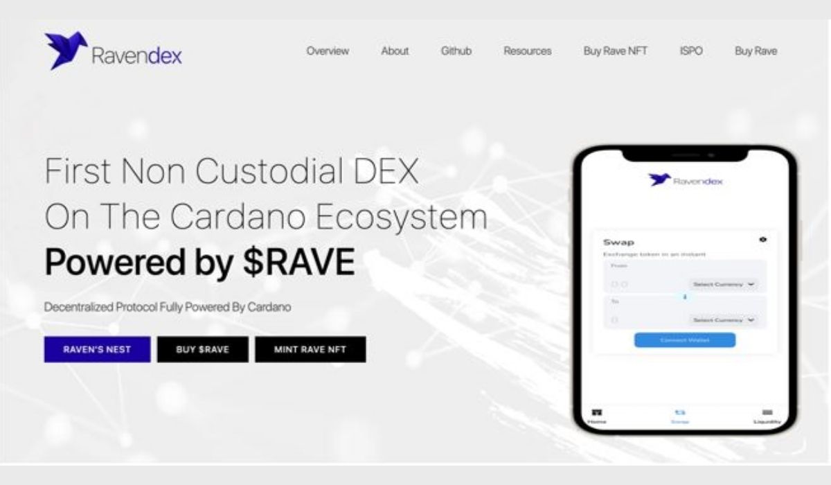 Cardano Based Dex Ravendex Readies For Staking & Launchpad Platform Release Cardano Based Dex Ravendex Readies For Staking & Launchpad Platform Release